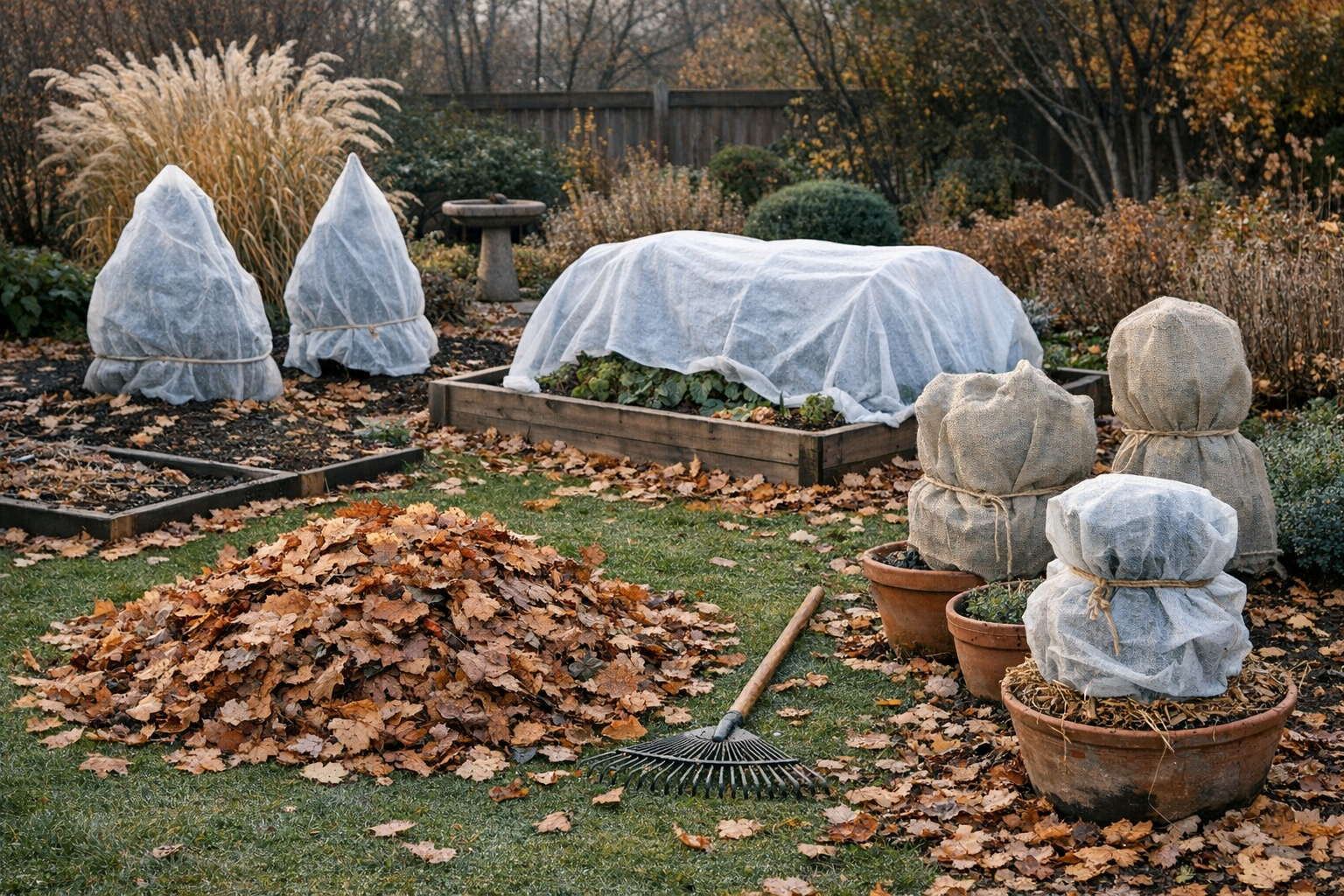 Garten winterfest machen: Checkliste für den Herbst