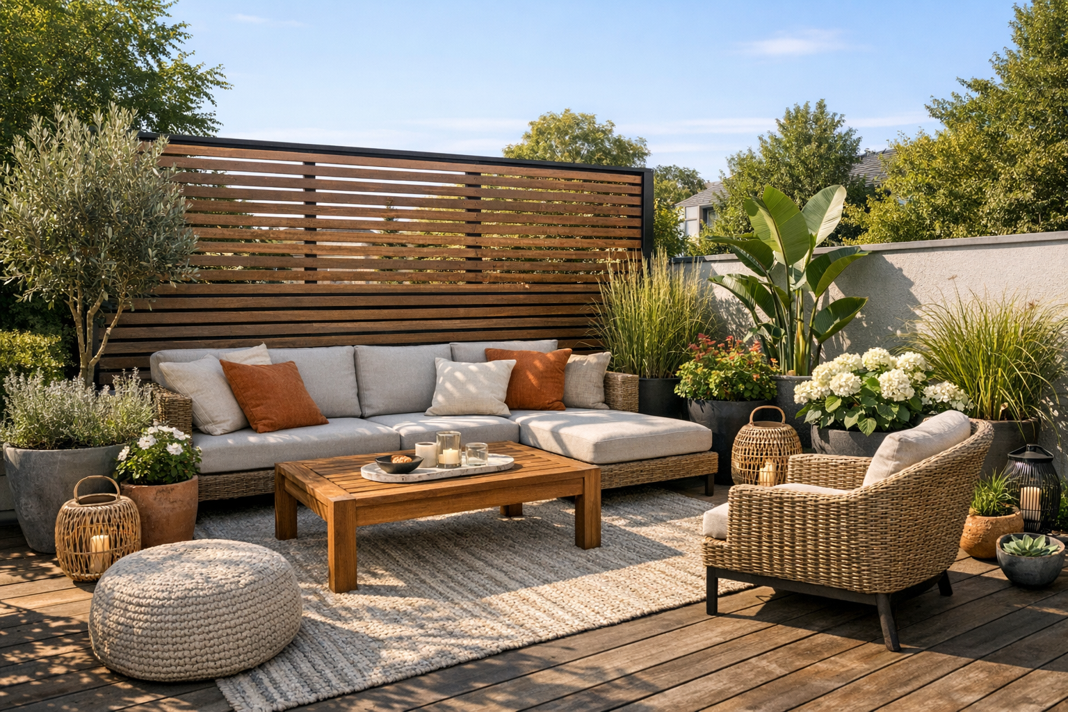 Sichtschutz für die Terrasse: Ideen gegen neugierige Blicke